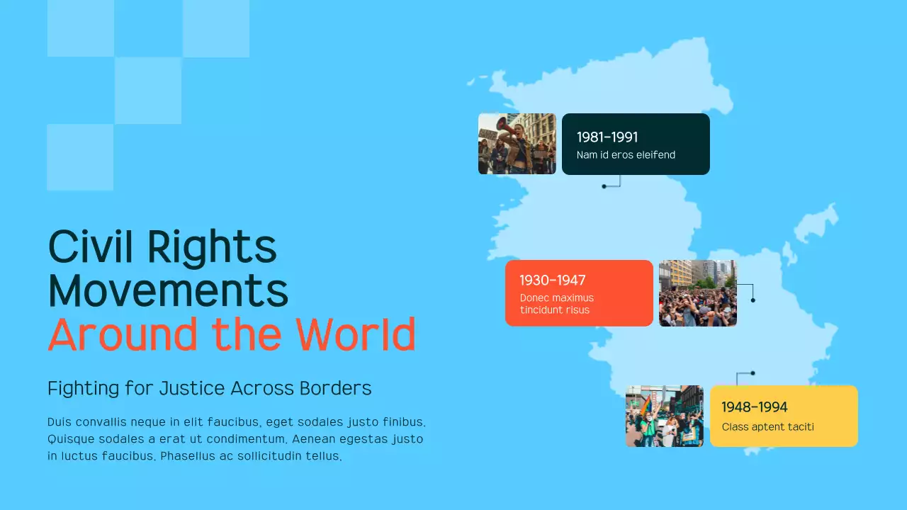 Orange Modern Civil Movements History Presentation