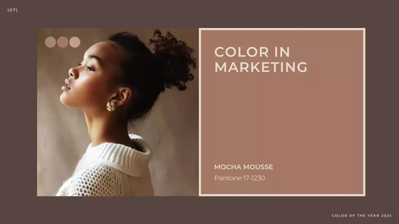 Brown Modern Color Trend Report Presentation