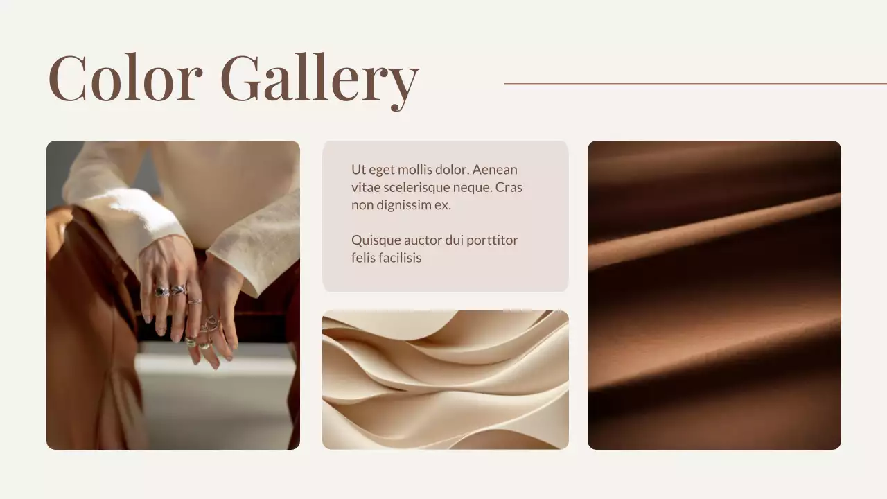 Presentasi Laporan Tren Warna Coklat Modern