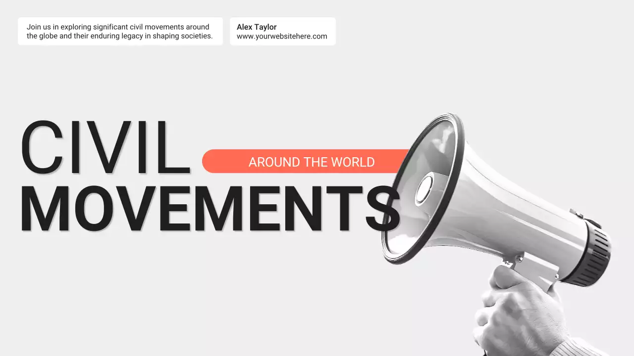 Black Modern Civil Movements History Presentation