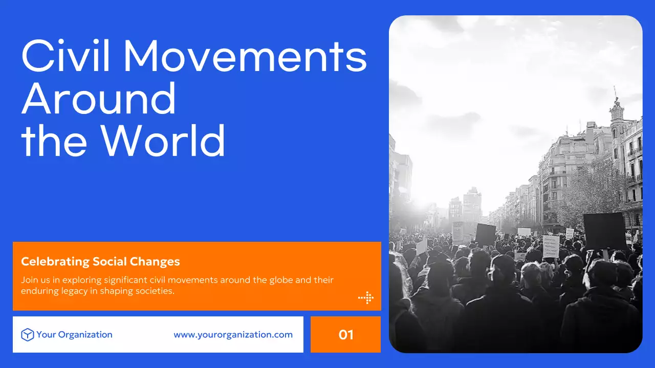 Blue Modern Civil Movements History Presentation