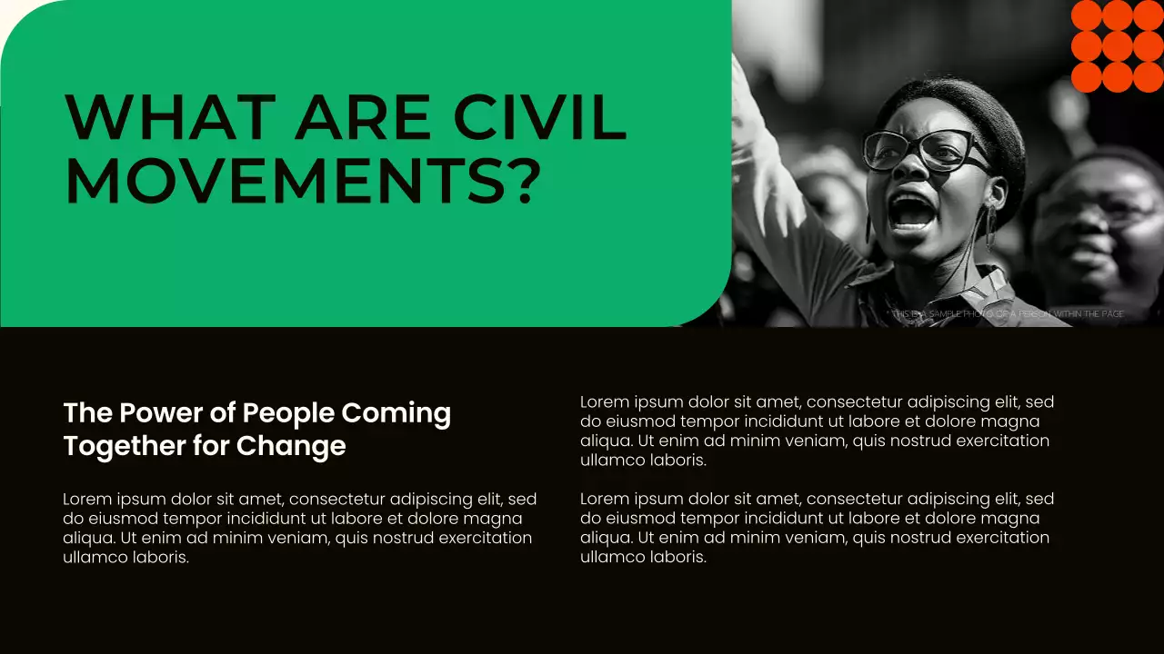 Green Modern Civil Movements History Presentation