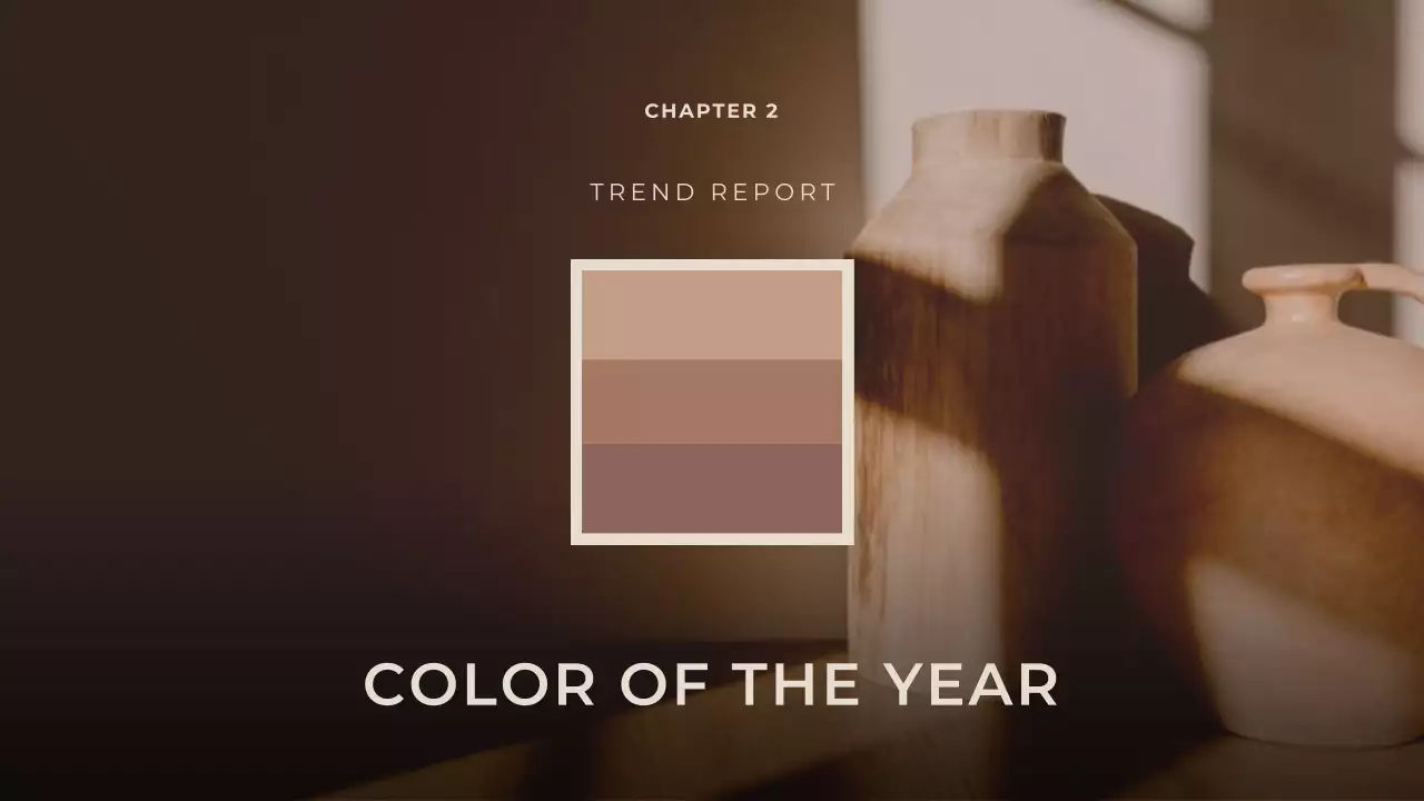 Brown Modern Color Trend Report Presentation