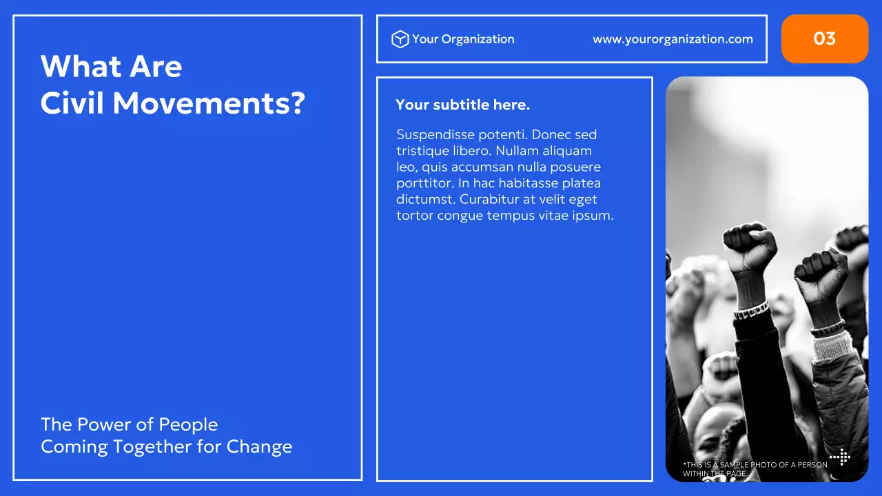 Blue Modern Civil Movements History Presentation