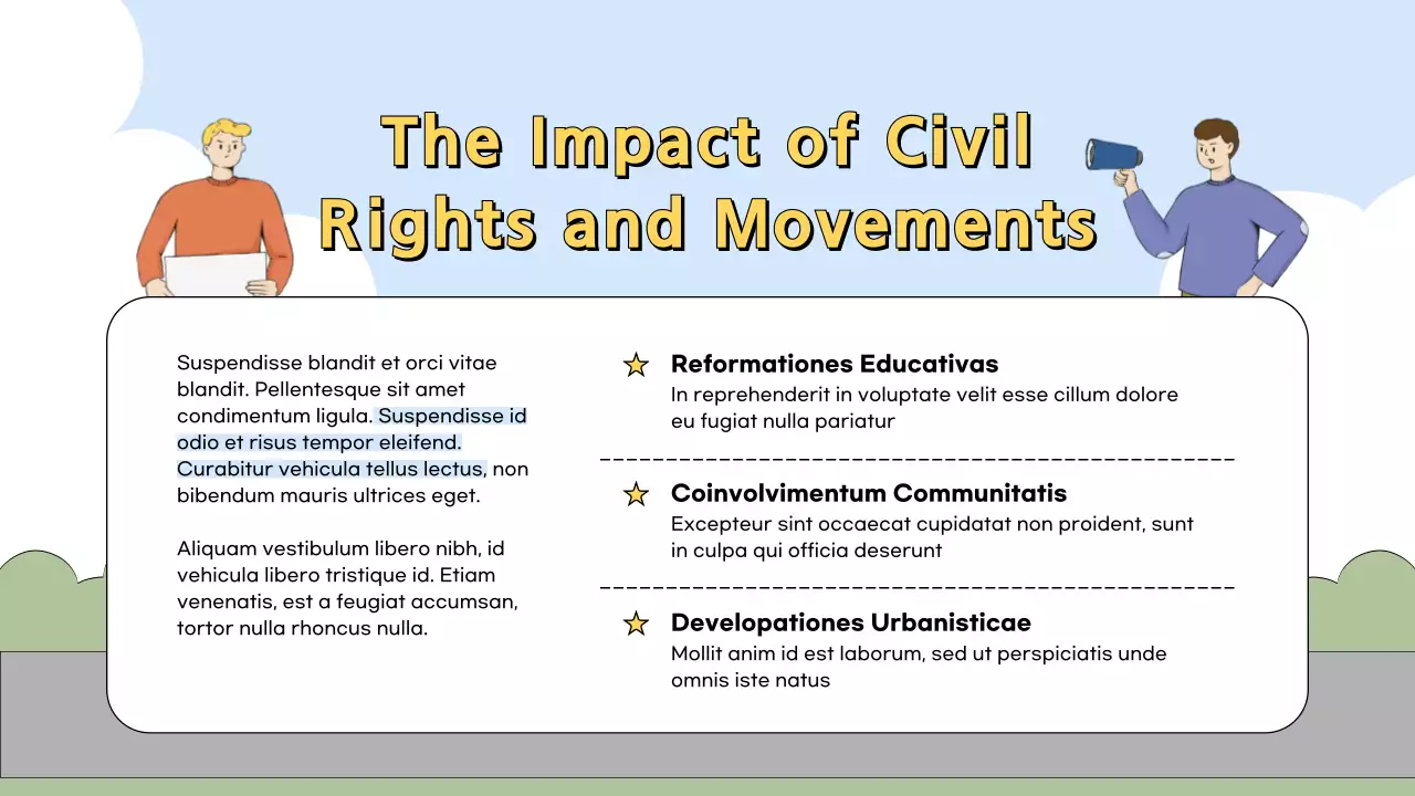 Blue Modern Civil Movements History Presentation