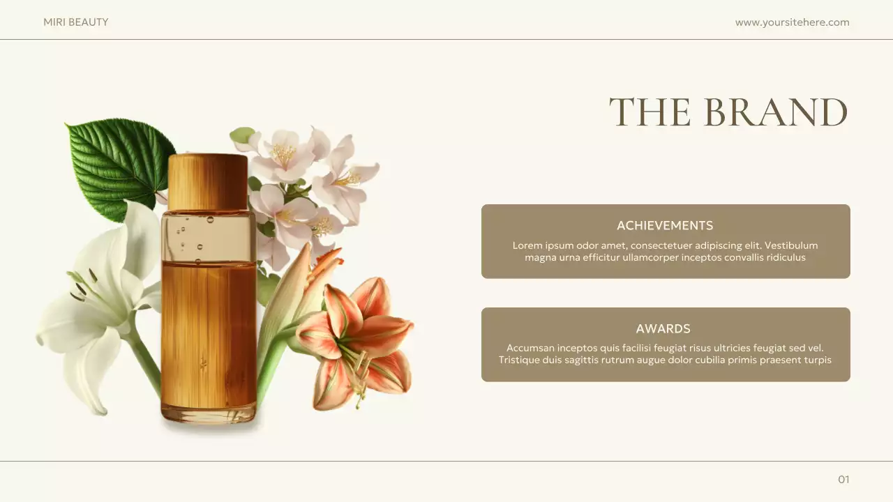 Beige Elegant Beauty Promotion Presentation