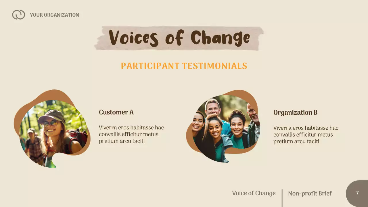 Beige Rustic Non-Profit Proposal Presentation