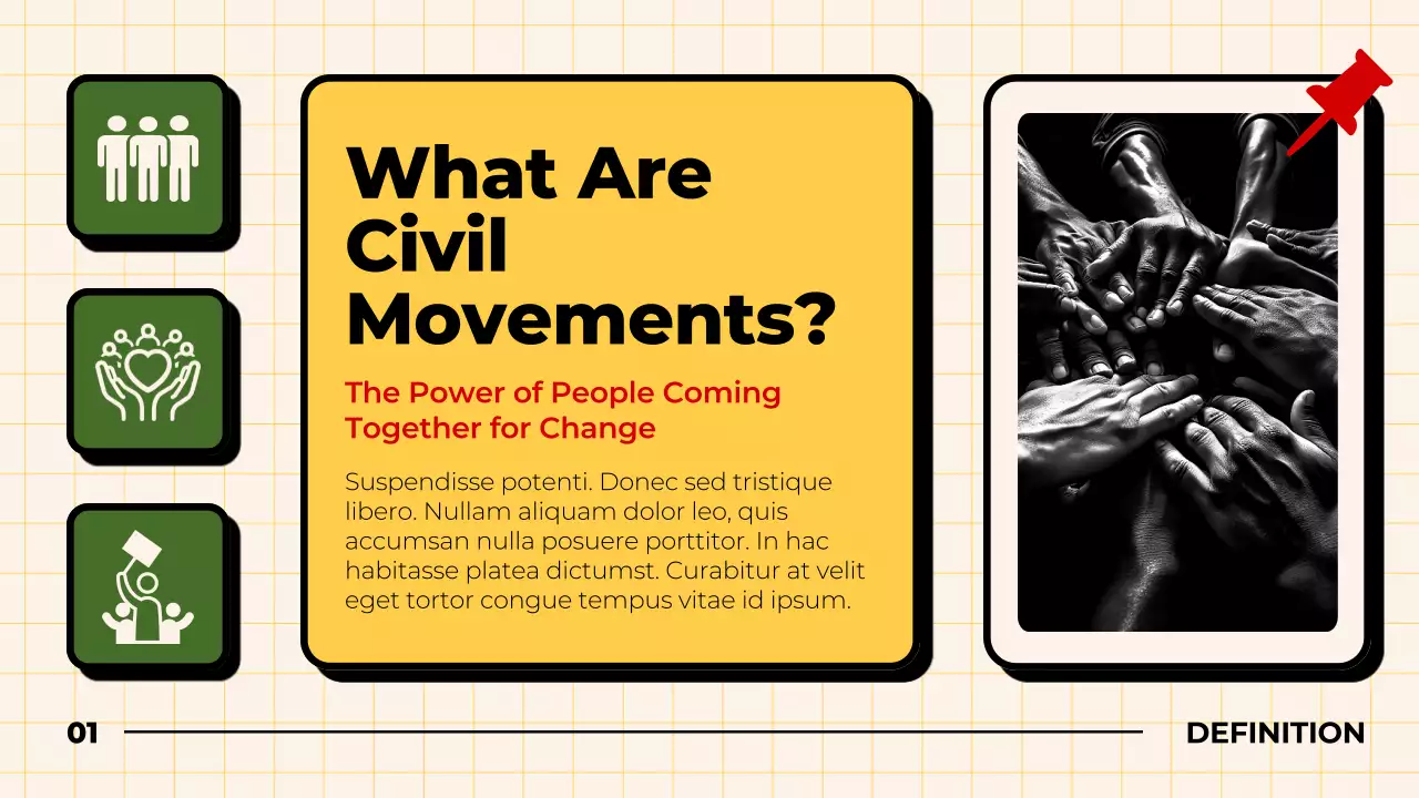 Red Retro Civil Movements History Presentation