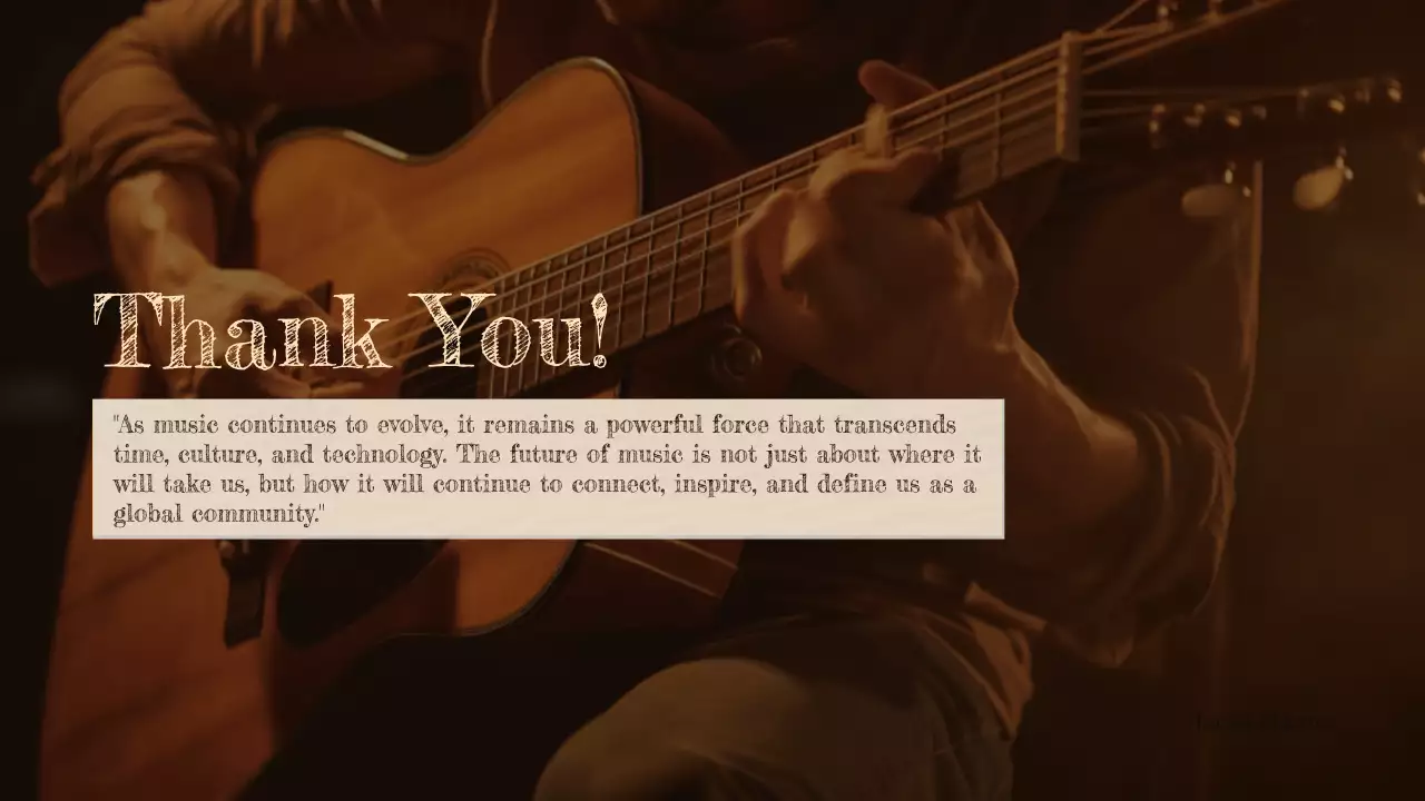 Brown Rustic Music History Presentation