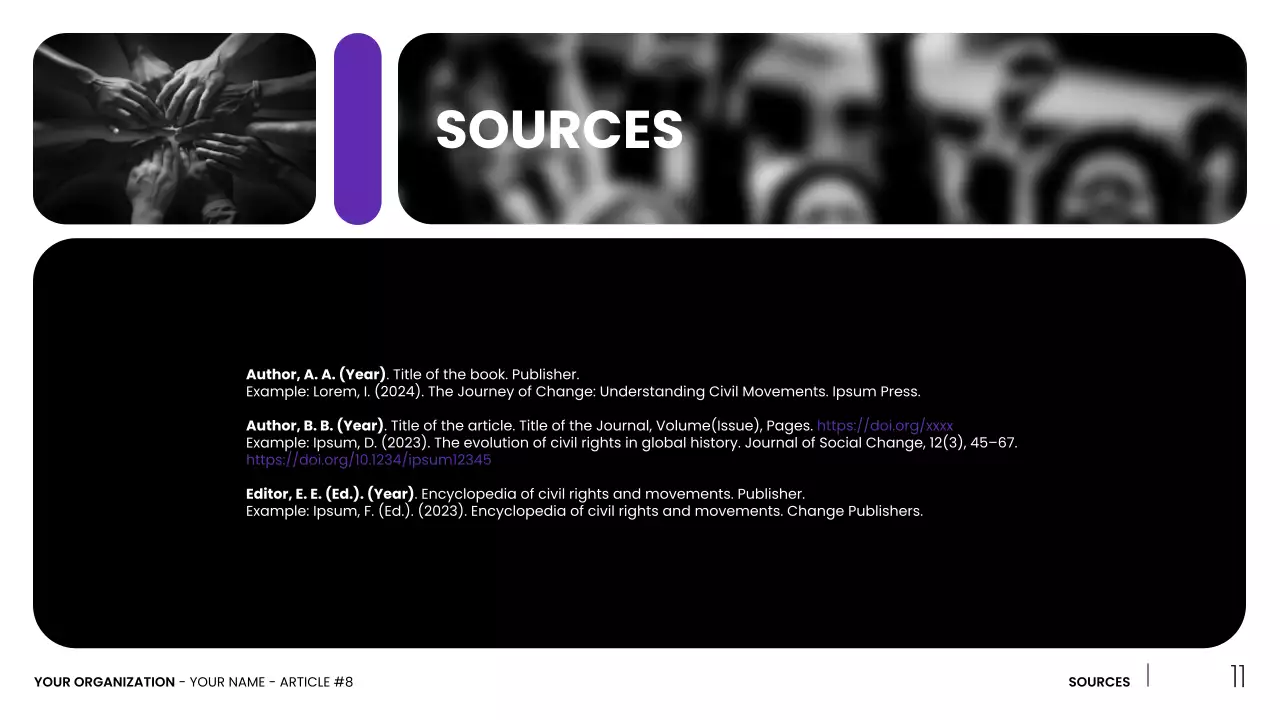 Black Modern Civil Movements History Presentation