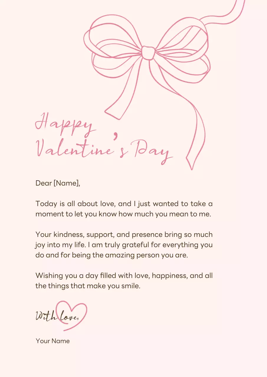 Pink Elegant Valentine's Invitation Poster