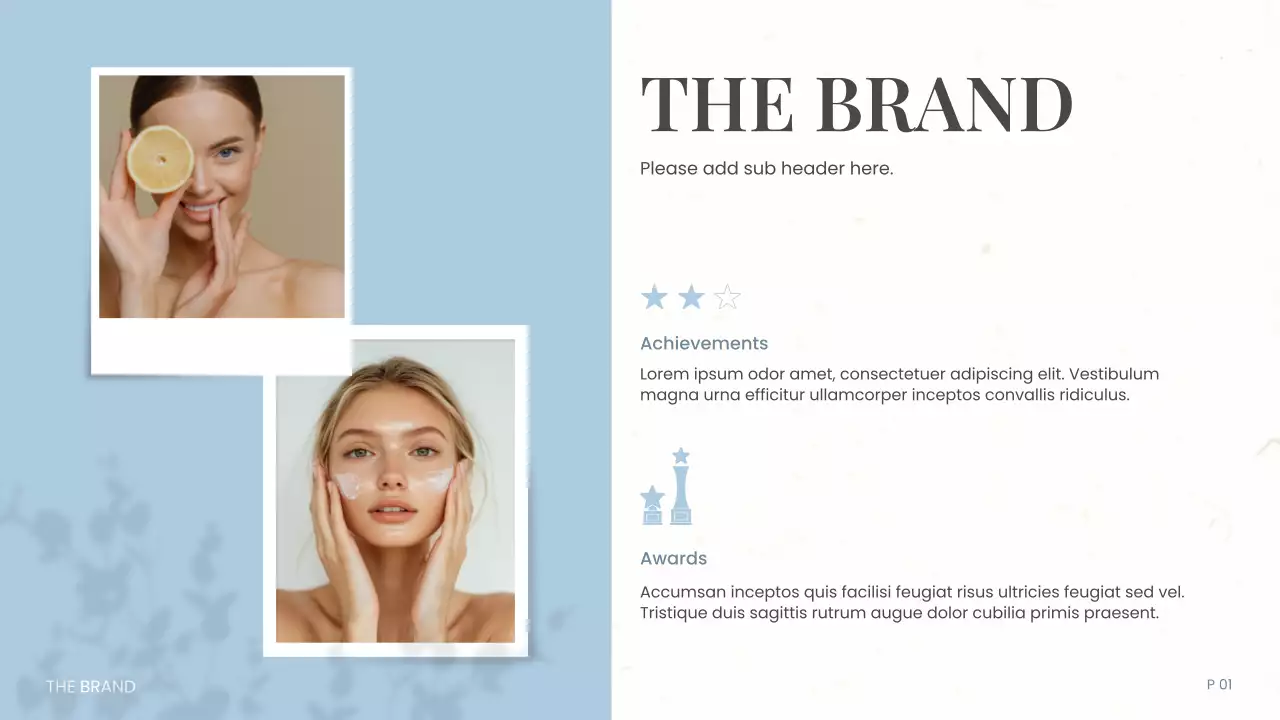 White Modern Cosmetics Product Catalogue Presentation