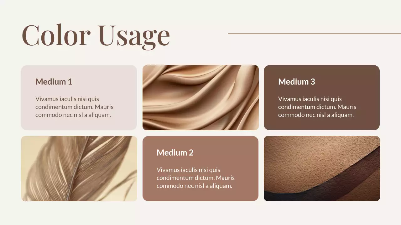 Presentasi Laporan Tren Warna Coklat Modern