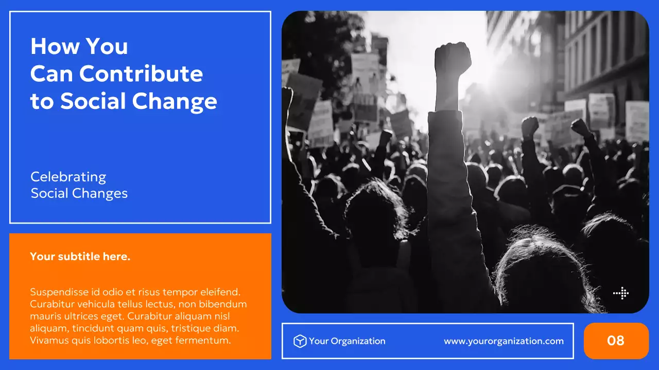 Blue Modern Civil Movements History Presentation