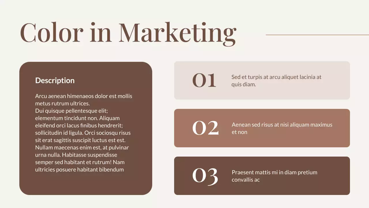 Presentasi Laporan Tren Warna Coklat Modern