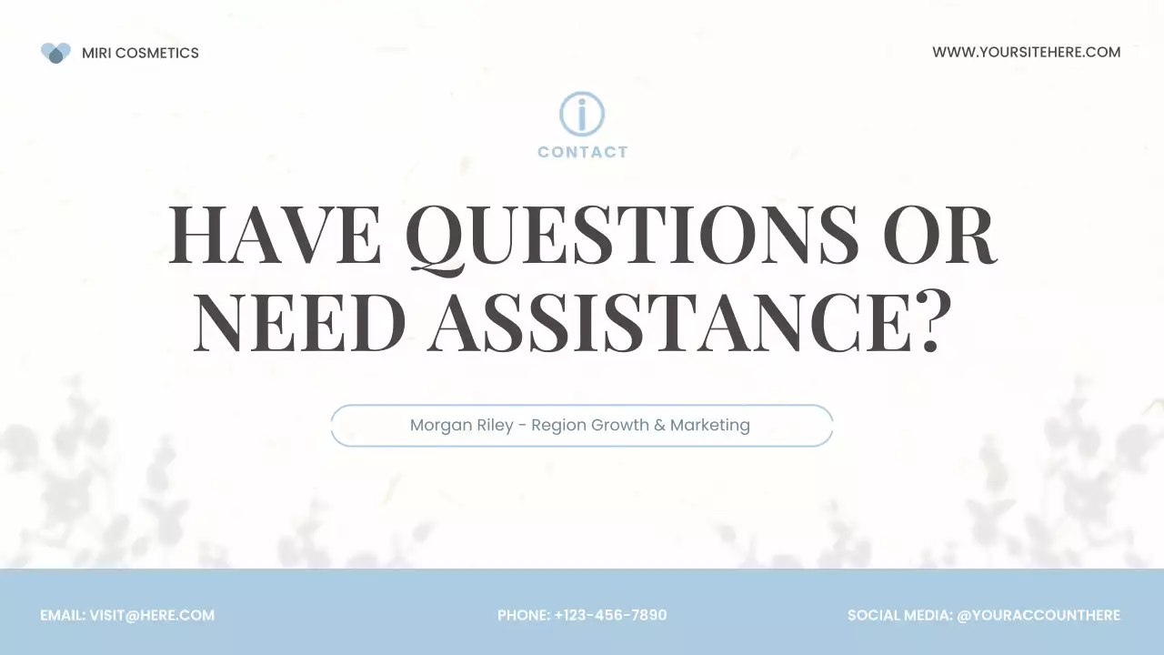 White Modern Cosmetics Product Catalogue Presentation