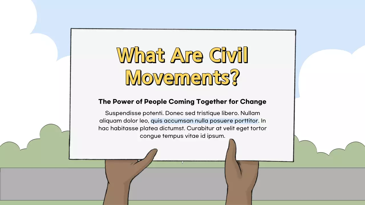 Blue Modern Civil Movements History Presentation