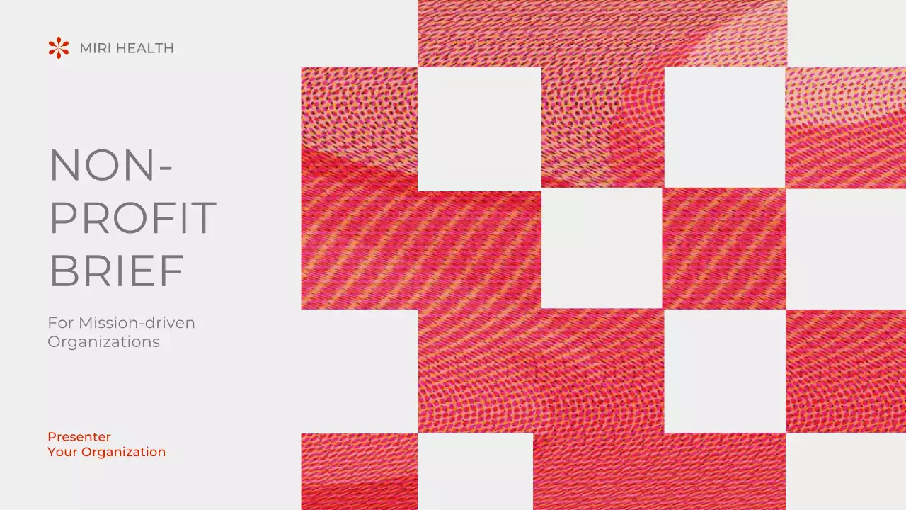 Red Modern Non-Profit Proposal Presentation