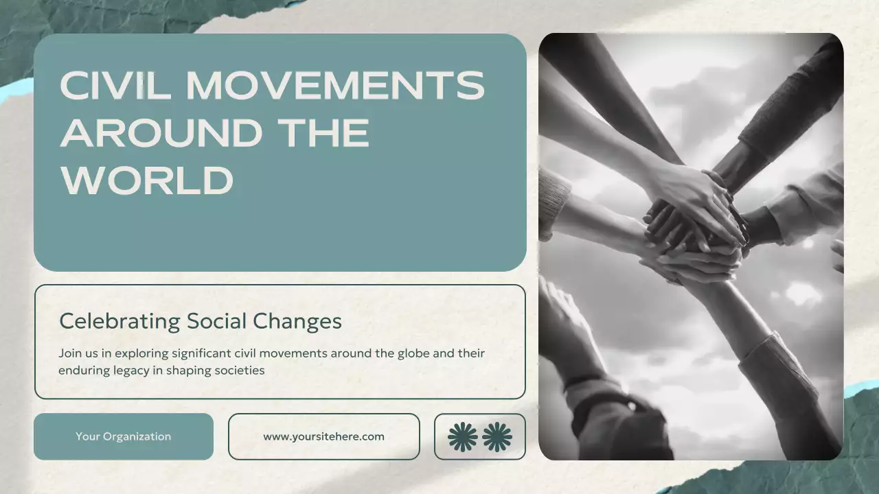 Teal Modern Civil Movements History Presentation