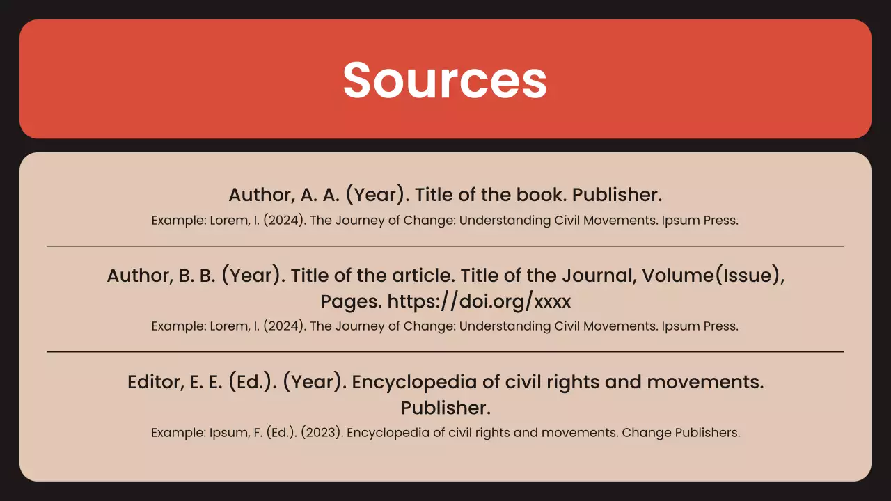 Red Modern Civil Movements History Presentation