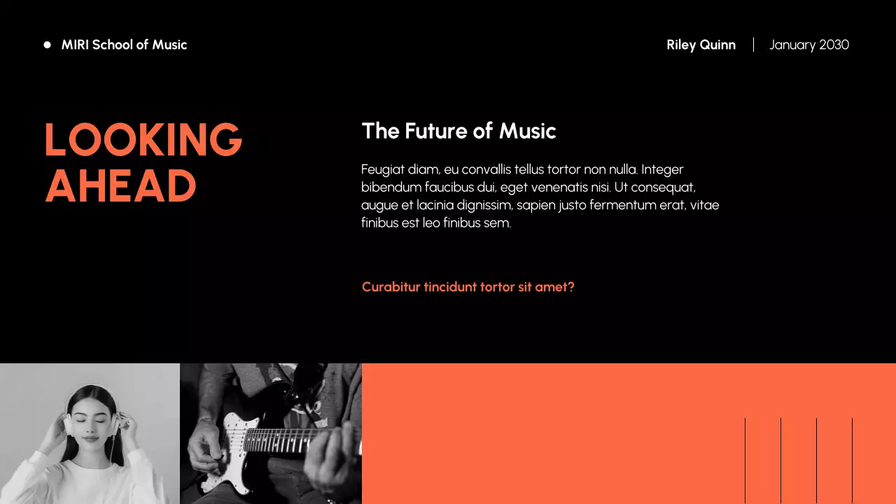 Orange Classic Music History Presentation