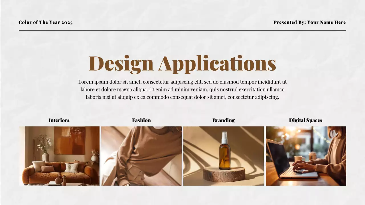 Brown Modern Color Trend Report Presentation
