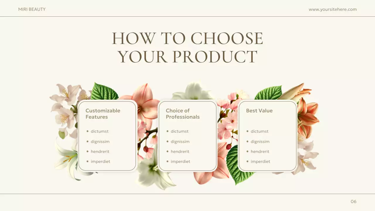 Beige Elegant Beauty Promotion Presentation