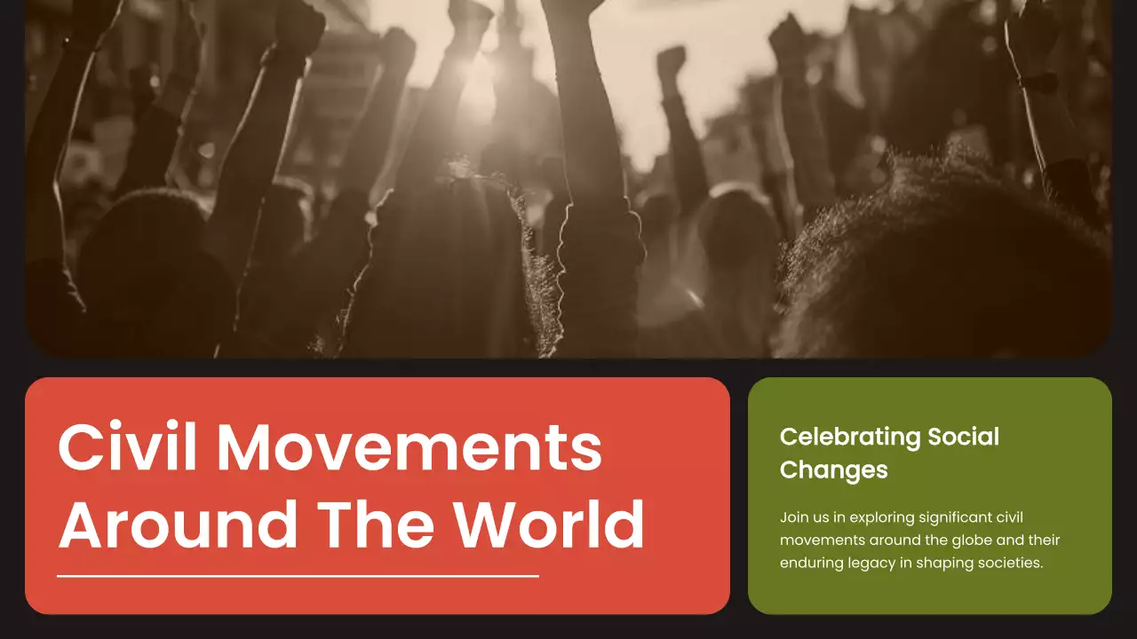 Red Modern Civil Movements History Presentation