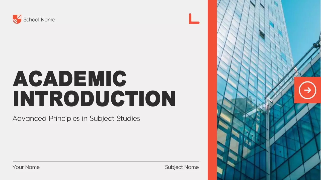 Orange Modern Academic Presentation