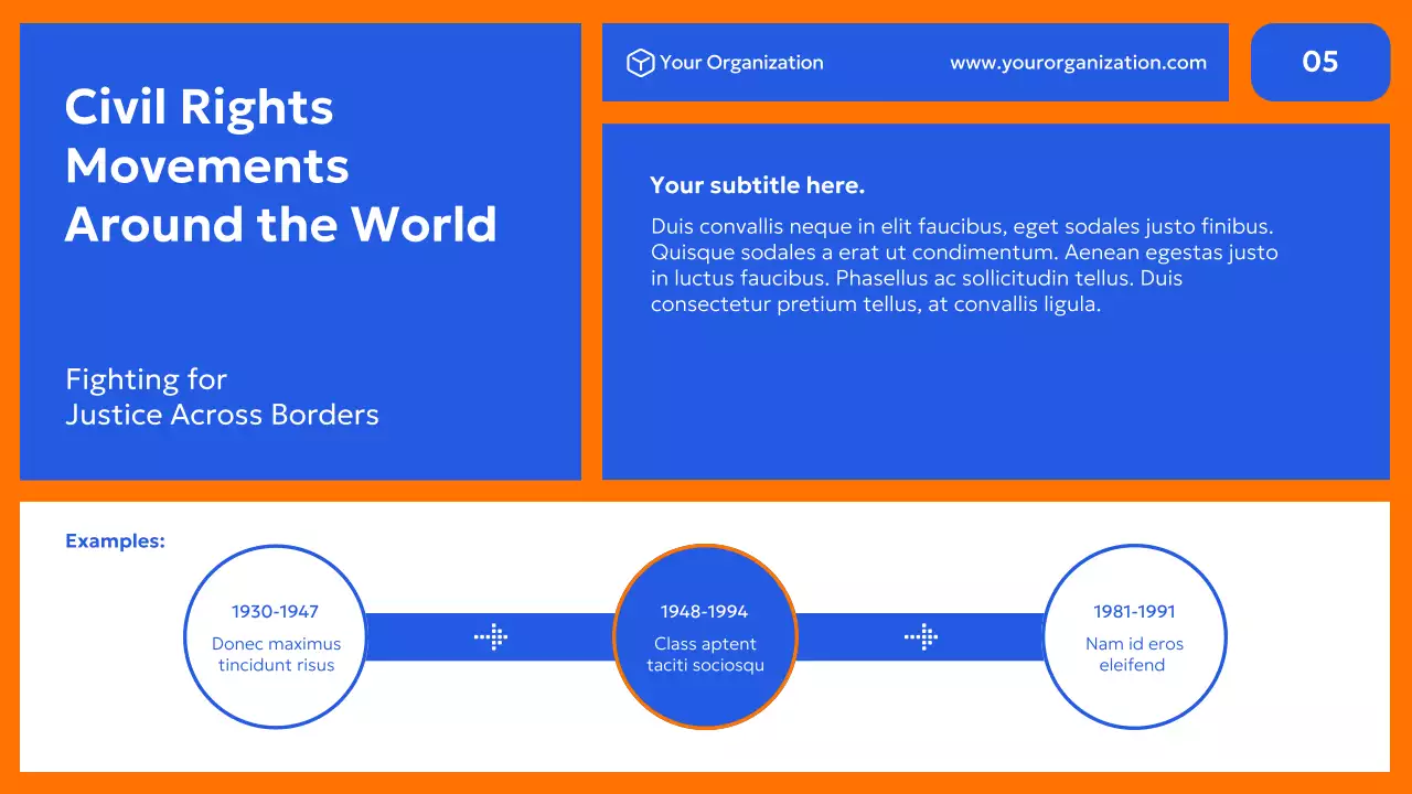 Blue Modern Civil Movements History Presentation