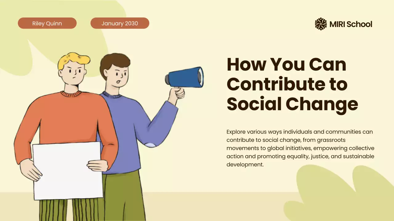 Beige Minimal Civil Movements History Presentation