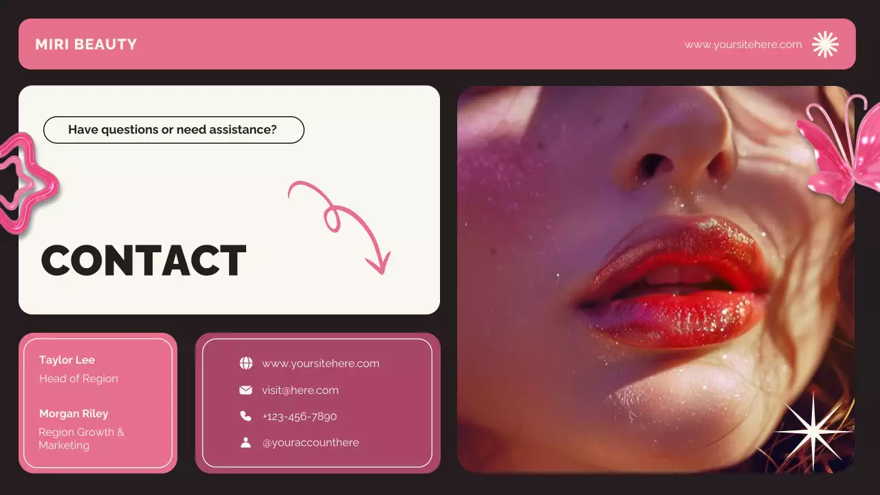 Pink Trendy Beauty Product Catalogue Promotion Presentation