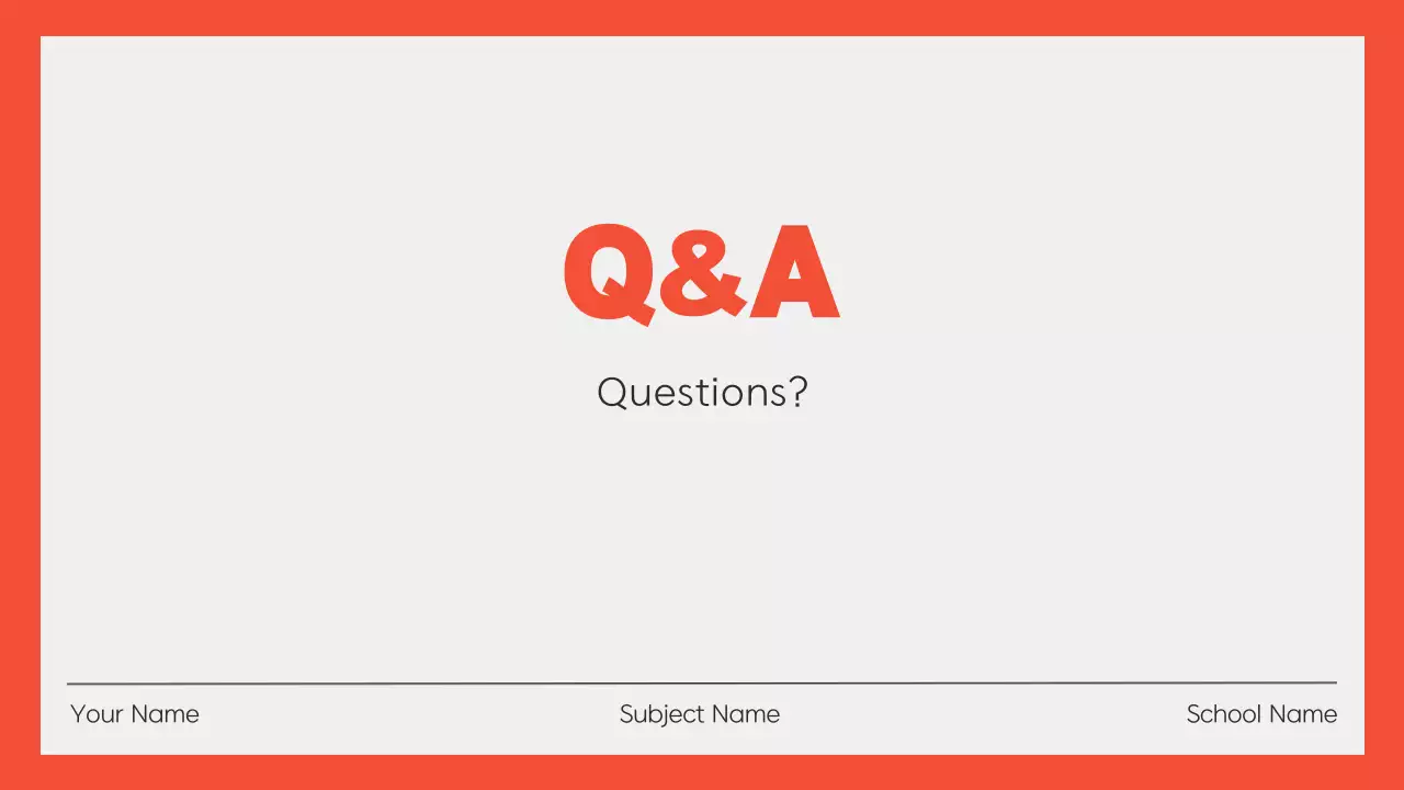 Orange Modern Academic Presentation