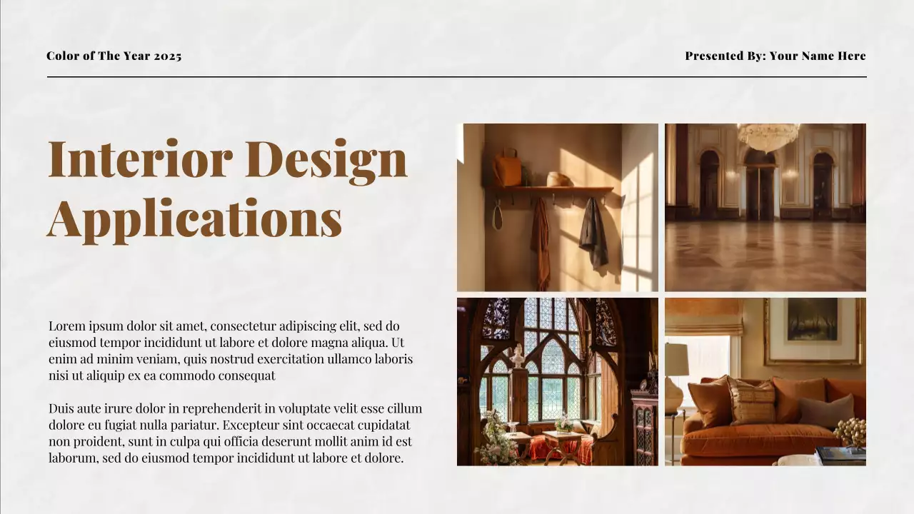 Brown Modern Color Trend Report Presentation