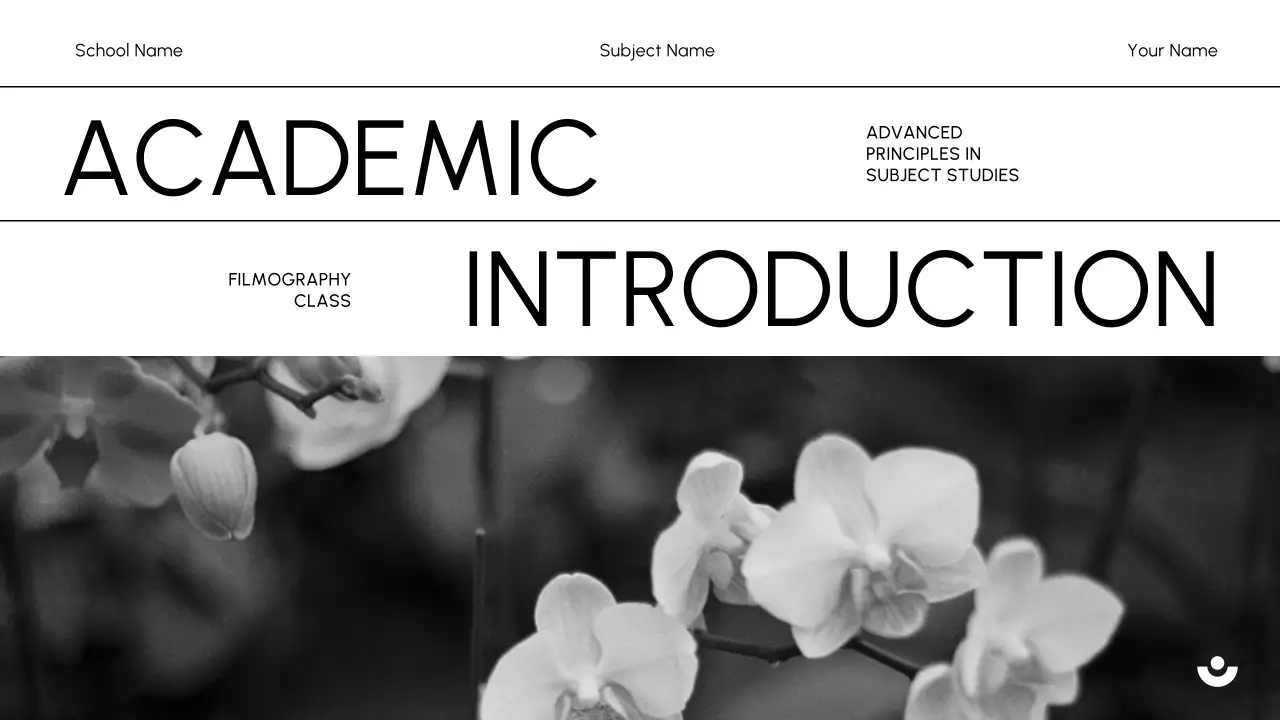 White Minimal Academic Introduction Guide Presentation