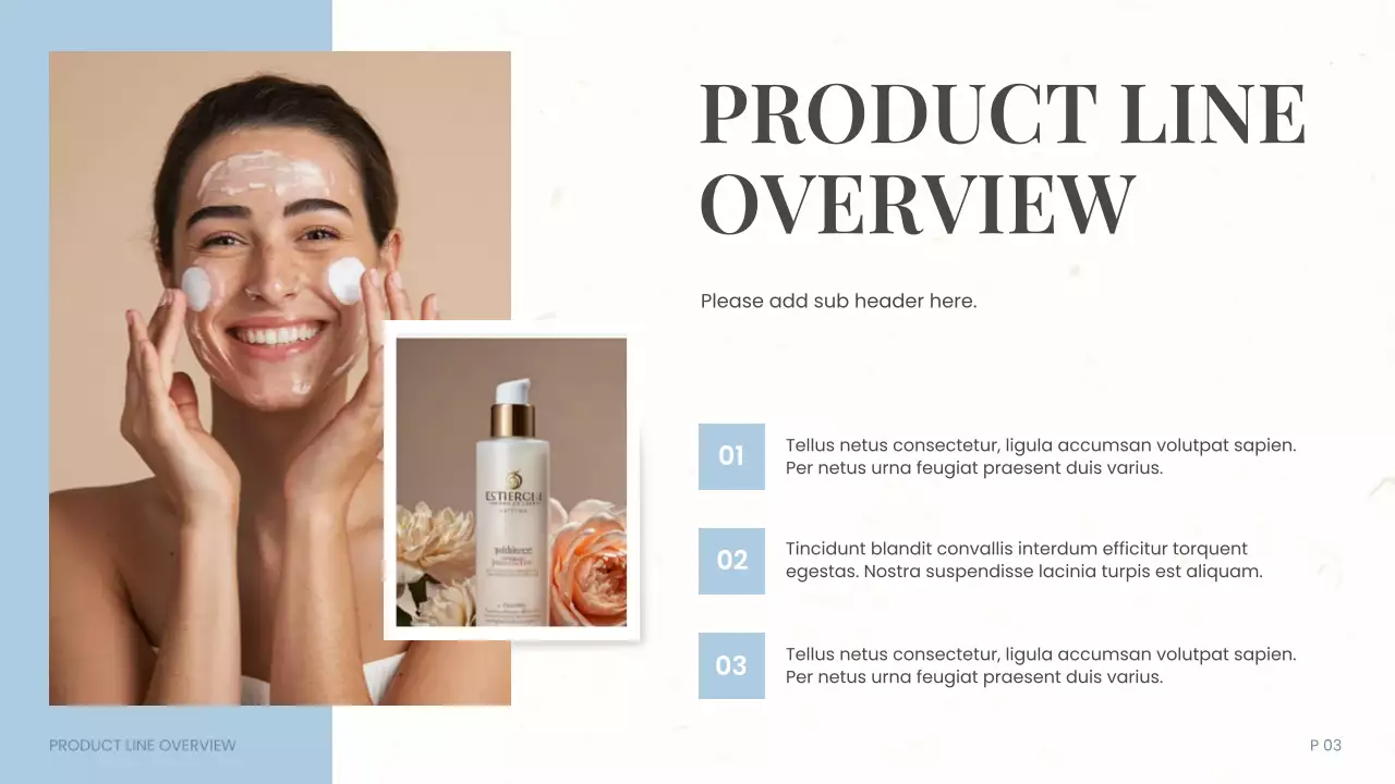 White Modern Cosmetics Product Catalogue Presentation