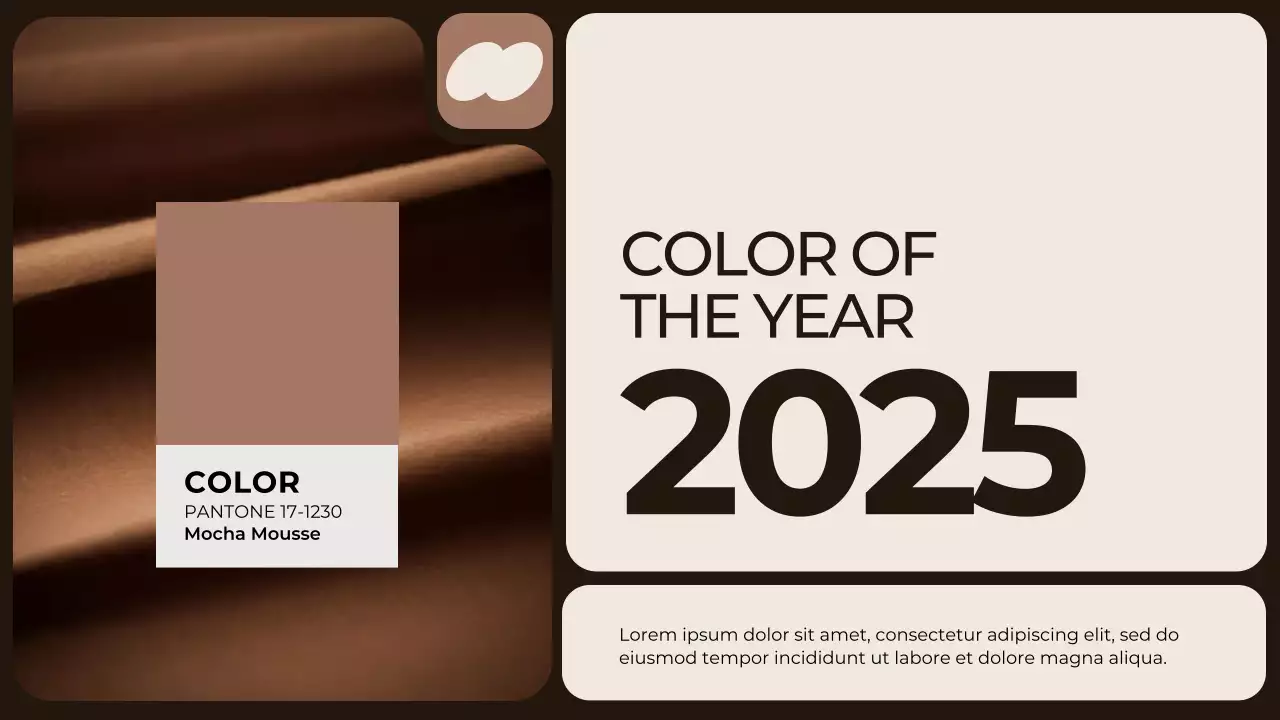 Brown Modern Color Trend Report Presentation