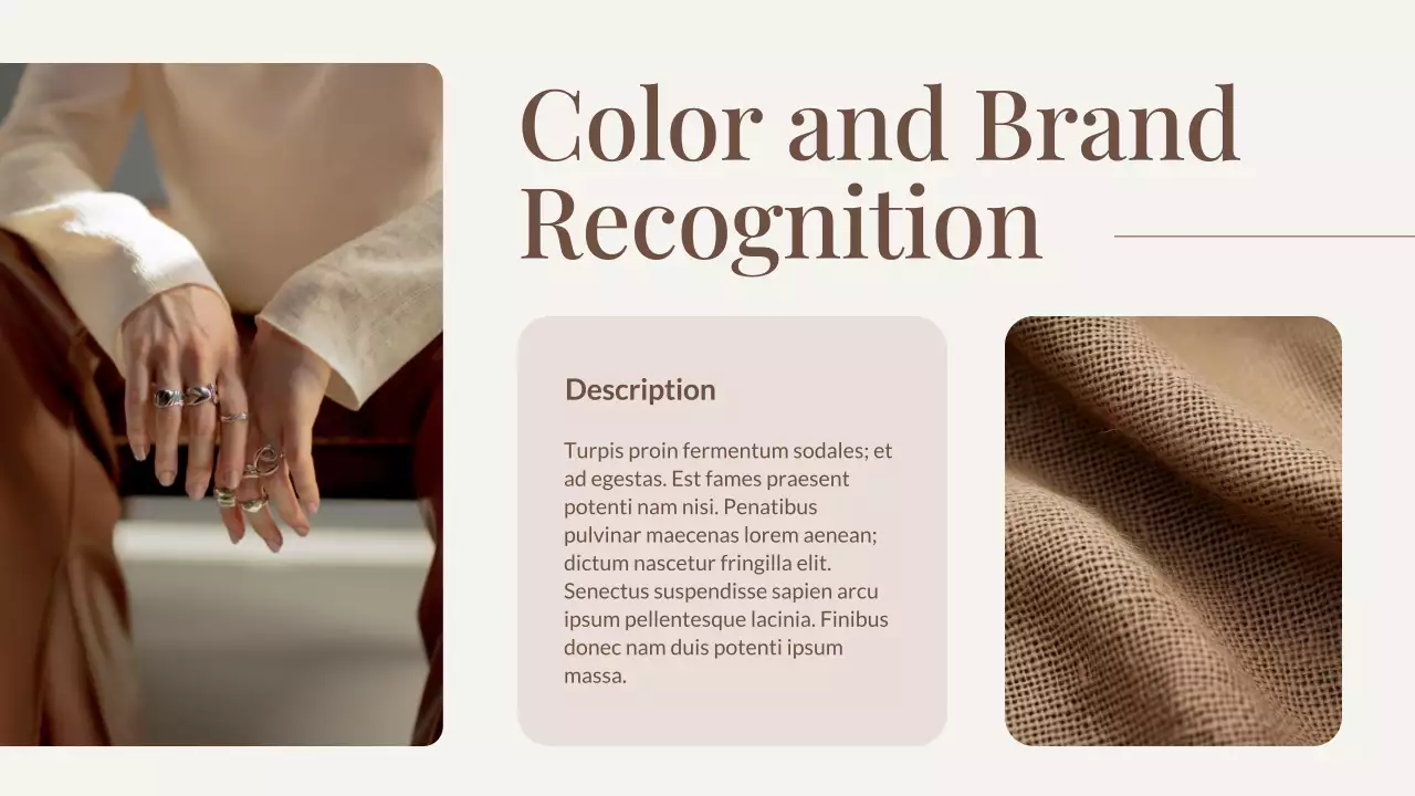 Presentasi Laporan Tren Warna Coklat Modern