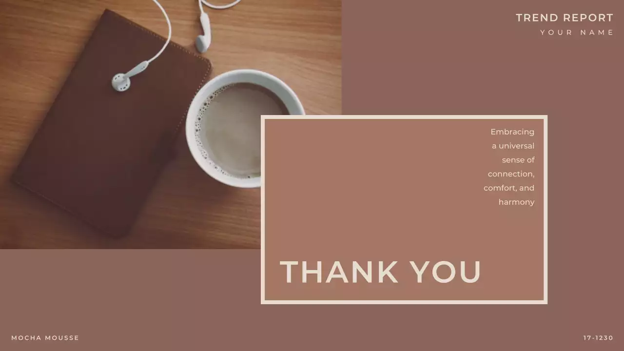 Brown Modern Color Trend Report Presentation