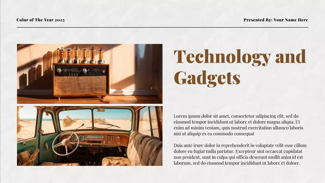 Brown Modern Color Trend Report Presentation