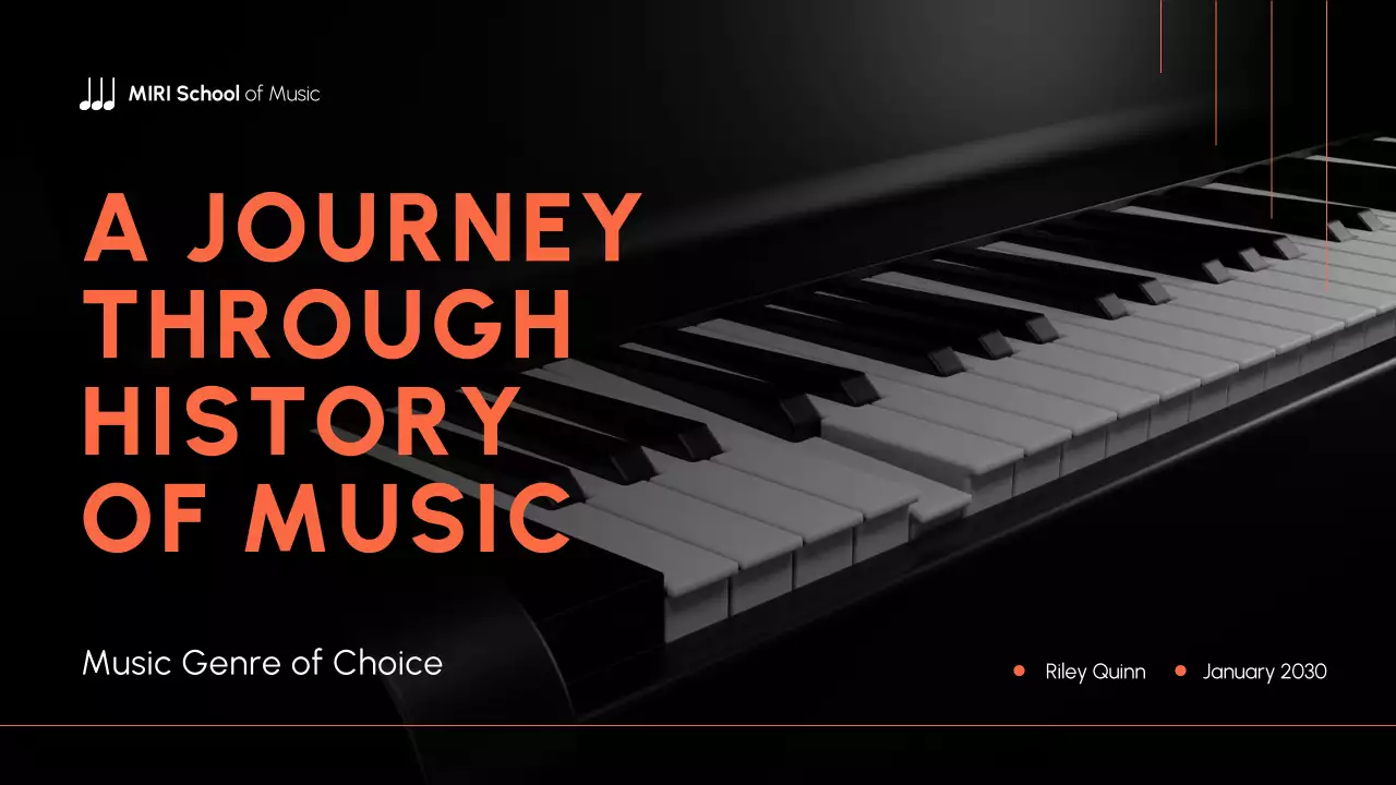 Orange Classic Music History Presentation