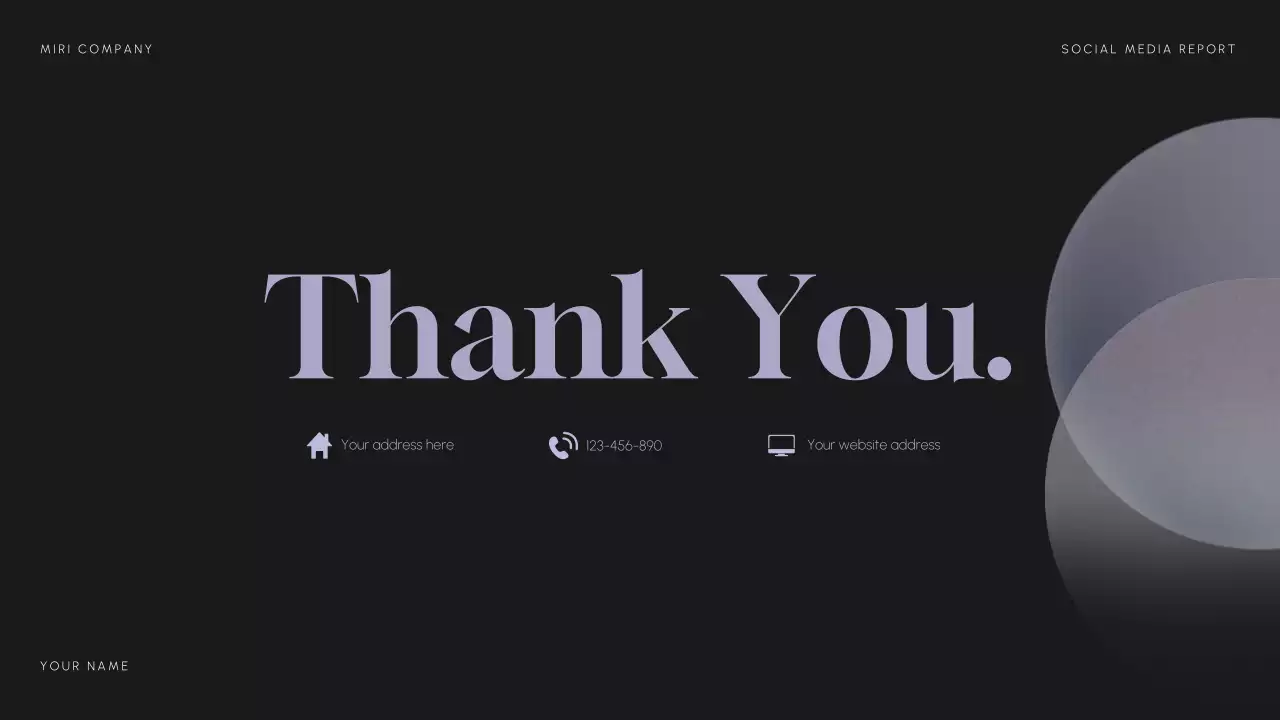 Blue Modern Social Media Report Presentation