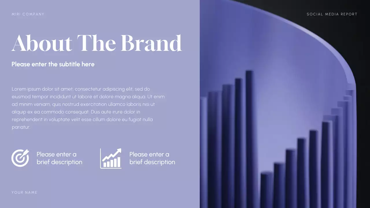 Blue Modern Social Media Report Presentation