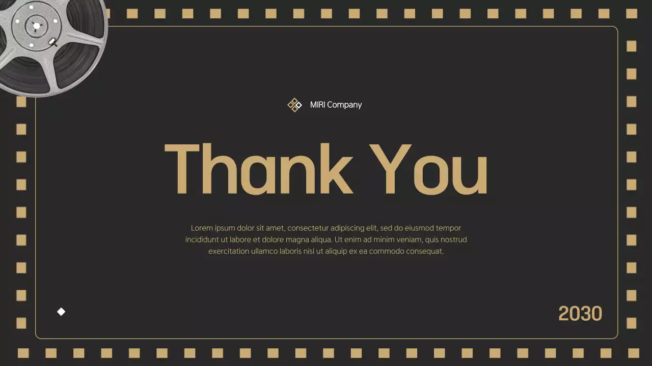 Black Modern Marketing Report Presentation