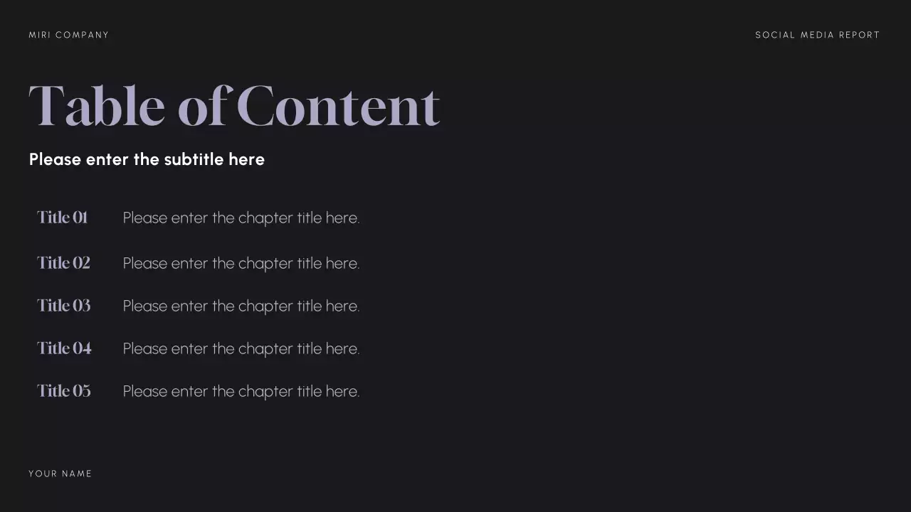 Blue Modern Social Media Report Presentation