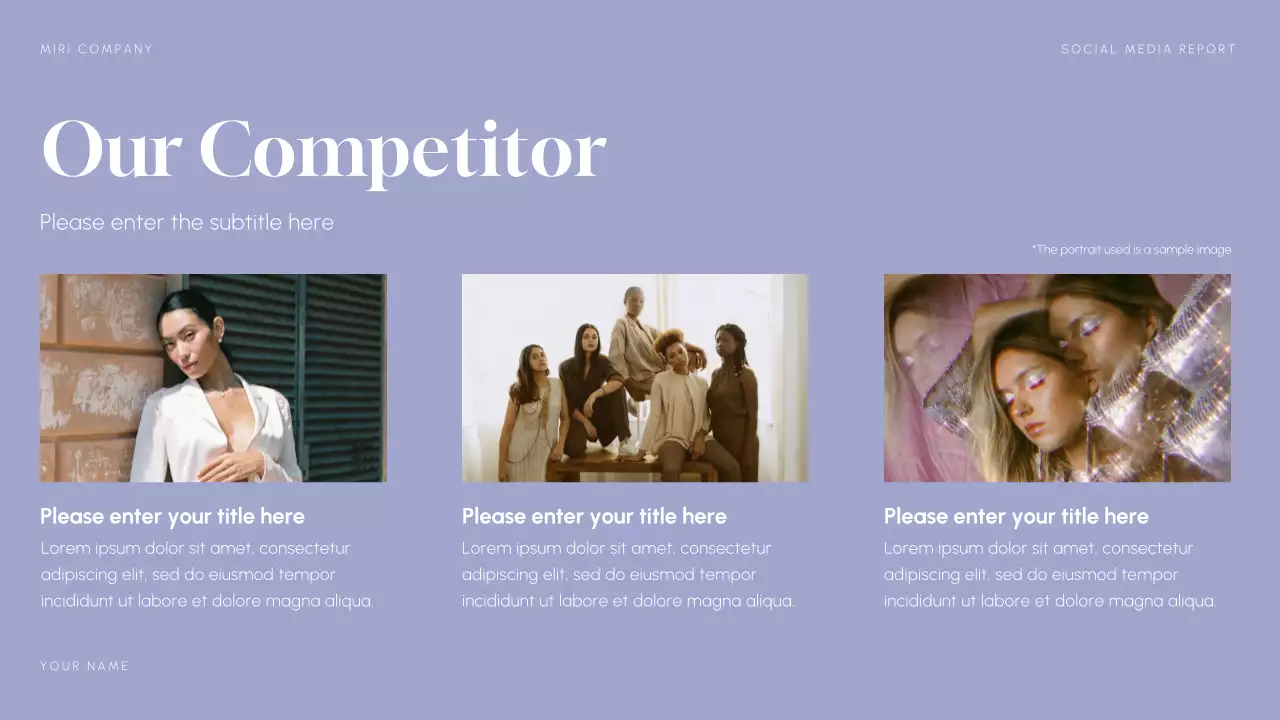 Blue Modern Social Media Report Presentation