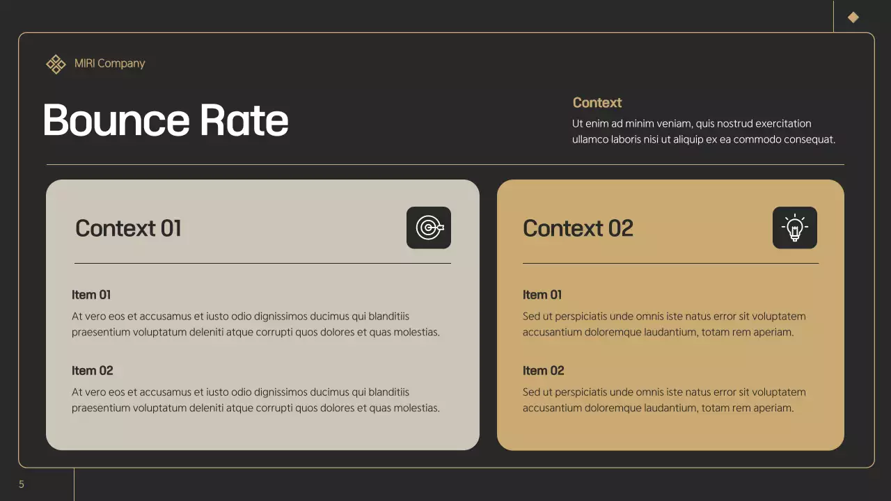 Black Modern Marketing Report Presentation