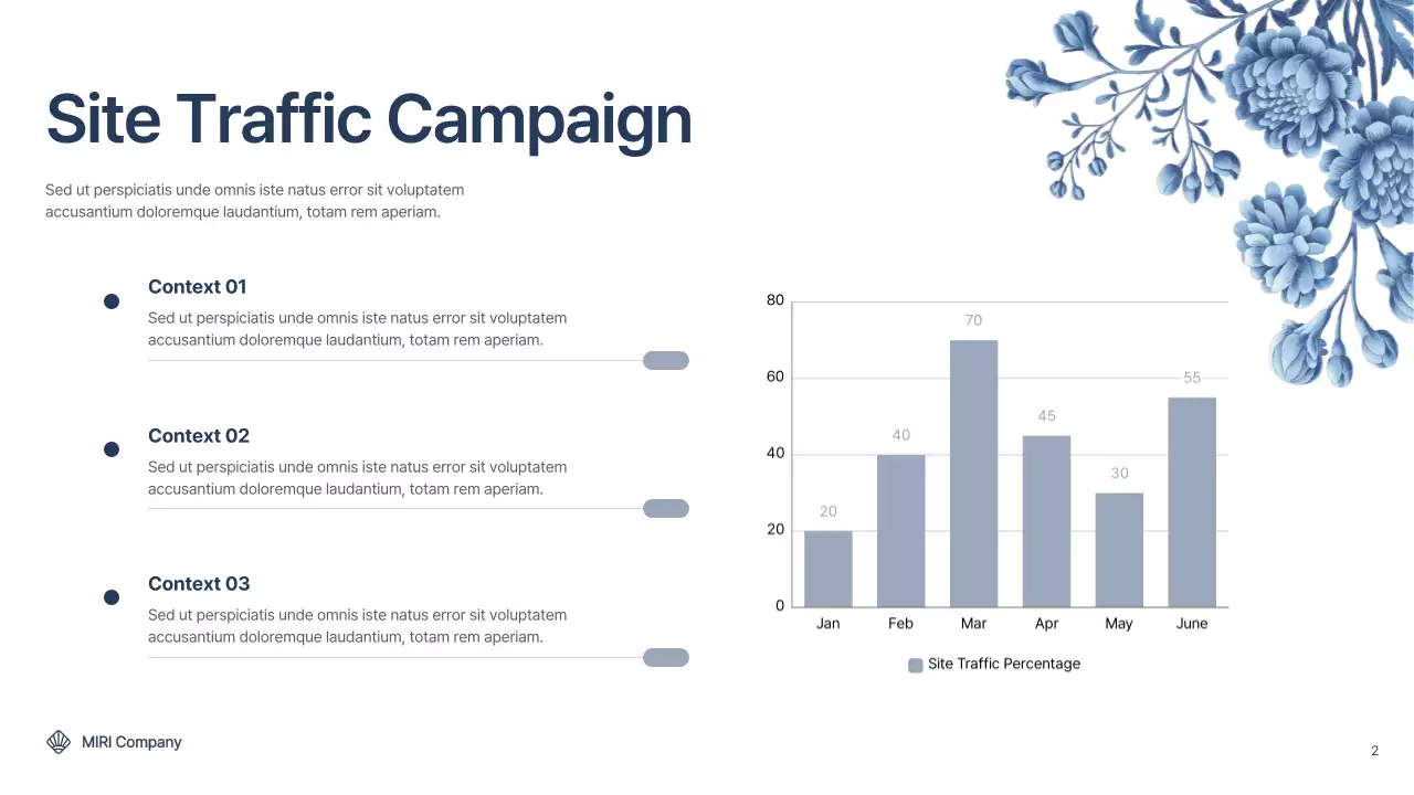 Blue Elegant Marketing Report Presentation