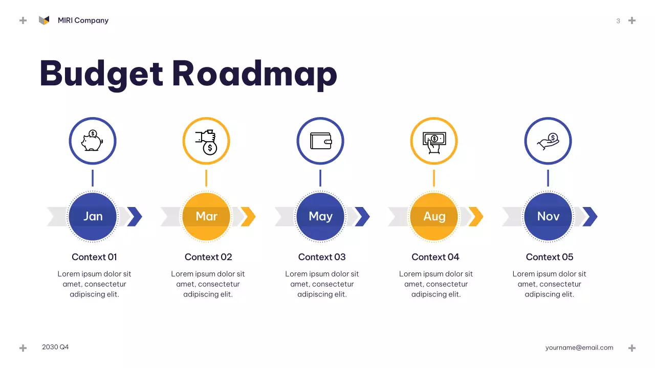 Blue Modern Budget Review Presentation