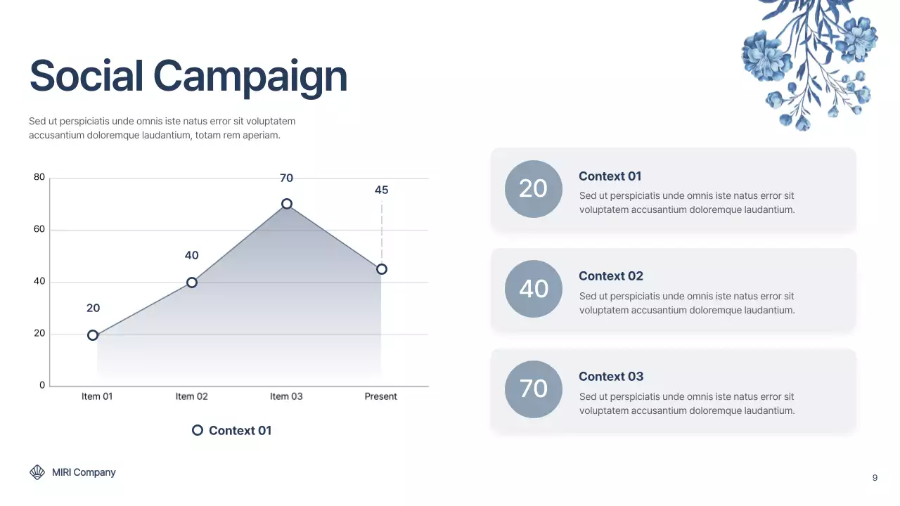 Blue Elegant Marketing Report Presentation